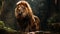 Powerful And Emotive Portraiture: The Majestic Lion In The Rainforest