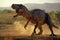 A powerful and fierce T-Rex dinosaur - AI Generated