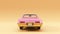 Powerful Pink an Gold Classic Car 1960`s