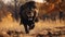Powerful Portraits: A Lion\\\'s Majestic Run Through The Forest
