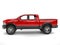 Powerful red modern pick-up truck - side view