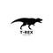 Powerful T-REX logo, jurassic period concept icon illustration