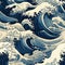 Powerful Tranquility: The Elegance of Kanagawa Waves
