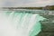 The powerful water stream in Niagara Falls, Canada