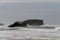 Powerful waves and hurricane winds at Oregon coast