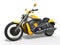 Powerful Yellow Motorcycle