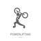 powerlifting icon. Trendy powerlifting logo concept on white background from Sport collection