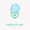 Powersave lamp thin line icon