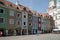 POZAN, POLAND/EUROPE - SEPTEMBER 16 : Row of multicoloured house