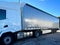 Poznan, Poland 01.03.2023: New DAF XF truck with schmitz curtain trailer
