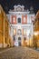 Poznan / Poland - baroque facade of the Parish Church `Poznanska Fara`.