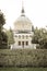 Poznan, Poland - July 25, 2016: Aged photo, View on church of St. John Vianney in Poznan