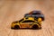 POZNAN, POLAND - Oct 13, 2020: Hot Wheels Ford Focus sport toy car