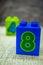 POZNAN, POLAND - Oct 14, 2020: Lego Duplo block toy block with number eight