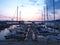 Pozzuoli Harbor at Sunset