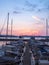 Pozzuoli Harbor at Sunset