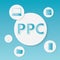PPC Pay Per Click business concept