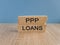 PPP, paycheck protection program loans symbol.