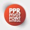 PPR - Pivot Point Reversal acronym, business concept background