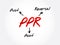 PPR - Pivot Point Reversal acronym, business concept background