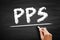 PPS Pay Per Sale - online advertisement pricing system where the website owner is paid on the basis of the number of sales that