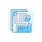 PPT file blue RGB color icon