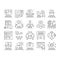 Pr Public Relations Collection Icons Set Vector .