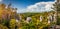 Prachov rocks Prachovske skaly in Cesky Raj region, Czech Republic. Sandstone rock formation in vibrant forest. Prachov Rocks,