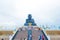 Prachuabkhirikhan, Thailand - July 17, 2016 : Statues of Luang Bhor Thuad at Huaymongkol Temple Wathuaymongkol