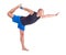 Practicing Yoga exercises: Lord of the Dance Pose - Natarajasana