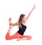 Practicing Yoga exercises / Royal Pigeon Pose - Eka Pada Rajakapotasana