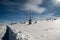 Praded hill in winter Jeseniky mountains in Czech republic