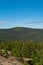 Praded and Sokol hills from Zarovy vrch hill in Jeseniky mountains in Czech republic