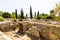 The Praetorium, ancient Roman era ruins at Gortyna of Crete island in Greece.