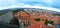 Prague aerial view of hradcany