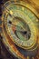 Prague Astronomical Clock Detail Retro Toned