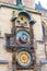 Prague Astronomical Clock Orloj with small figures located at the medieval Old Town