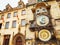 The Prague astronomical clock (Prague orloj) at the Old Town Square in Prague, Czech Republic