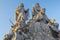 Prague The baroque statues of John of Matha, Felix of Valois and Saint Ivan on the Charles Bridge by Ferdinand Brokoff