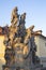 Prague The baroque statues of John of Matha, Felix of Valois and Saint Ivan on the Charles Bridge by Ferdinand Brokoff