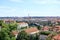 Prague beautiful panoramic aerial view from above, czech republic