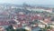 Prague Castle aerial view, panoramic view of Prague Castle from the drone
