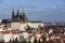 Prague Castle. Cathedral of St. Vitus from the observation deck of Strahov Monastery. Prague. Czech Republic.