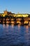 Prague Castle & Charles Bridge at night