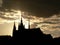 Prague Castle silhouette