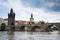 Prague, Charles Bridge accross Vltava river