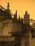 Prague - Charles bridge in the morning