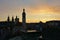 Prague - City of Towers, Silhouettes of churches around Old Town Square, Czech Republic, Europe