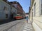 Prague city vintage tramway
