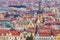 Prague cityscape, roofs and towers